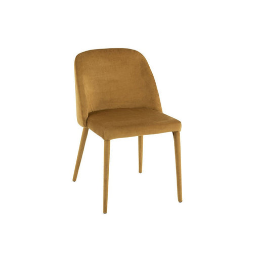 Eetkamerstoel Oker Stof 51 cm 51x58x80 cm-Eetkamerstoelen-J-Line