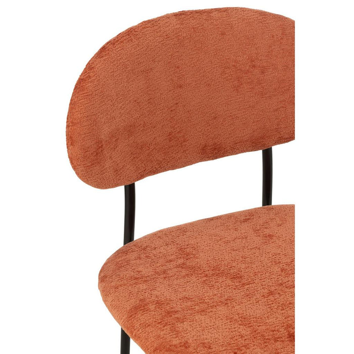 Eetkamerstoel Oranje Metaal 55 cm-Eetkamerstoelen-J-Line