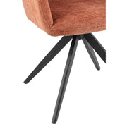 Eetkamerstoel Oranje Sponge 56 cm 56.5x58x85 cm-Eetkamerstoelen-J-Line