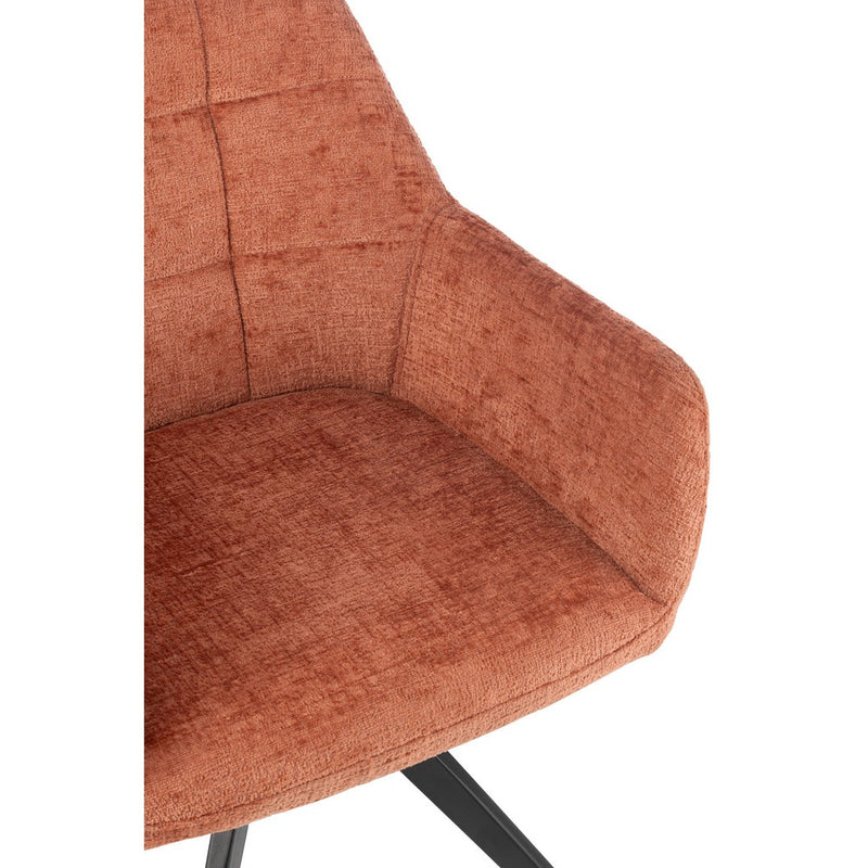 Eetkamerstoel Oranje Sponge 56 cm 56.5x58x85 cm-Eetkamerstoelen-J-Line