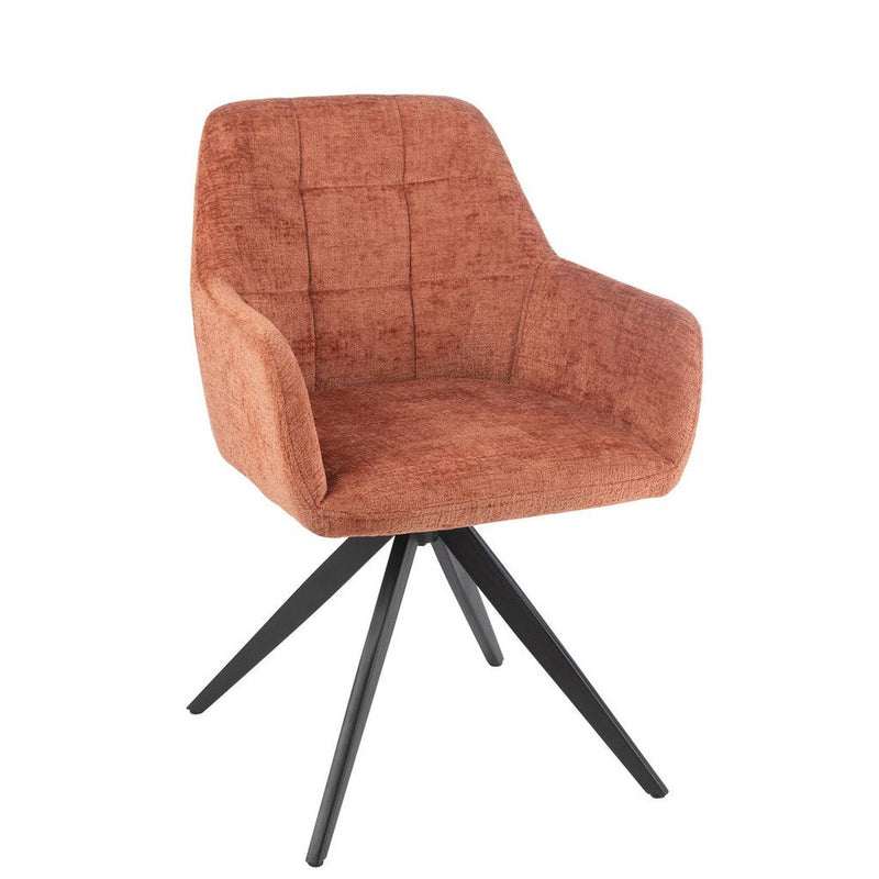 Eetkamerstoel Oranje Sponge 56 cm 56.5x58x85 cm-Eetkamerstoelen-J-Line