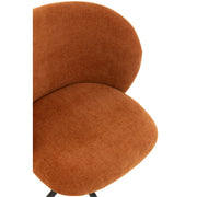 Eetkamerstoel Oranje Stof 48 cm 48x56x48 cm-Eetkamerstoelen-J-Line