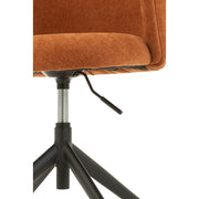 Eetkamerstoel Oranje Stof 48 cm 48x56x48 cm-Eetkamerstoelen-J-Line