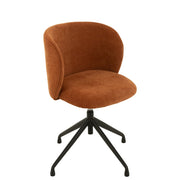 Eetkamerstoel Oranje Stof 48 cm 48x56x48 cm-Eetkamerstoelen-J-Line