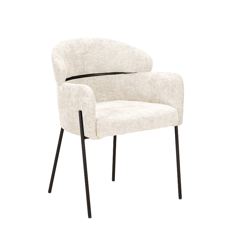 Eetkamerstoel Otis Wit 57x60.5x85 cm-Eetkamerstoelen-Starfurn