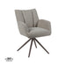 Eetkamerstoel Padua - Mushroom - Royal Boucle - Brons Metalen-Eetkamerstoelen-LABEL51
