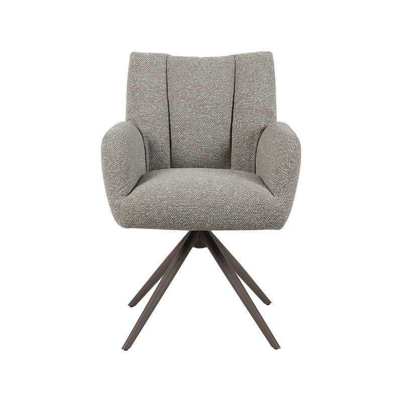 Eetkamerstoel Padua Mushroom Royal Boucle Brons Metalen-Eetkamerstoelen-LABEL51