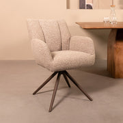 Eetkamerstoel Padua Mushroom Royal Boucle Brons Metalen-Eetkamerstoelen-LABEL51