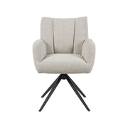 Eetkamerstoel Padua Naturel Royal Boucle Draaibaar 65x66x86 cm-Eetkamerstoelen-LABEL51