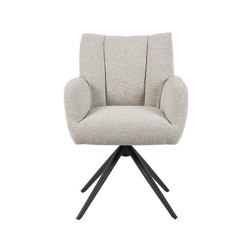 Eetkamerstoel Padua Naturel Royal Boucle Draaibaar 65x66x86 cm-Eetkamerstoelen-LABEL51