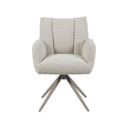 Eetkamerstoel Padua Naturel Royal Boucle Taupe Metalen-Eetkamerstoelen-LABEL51