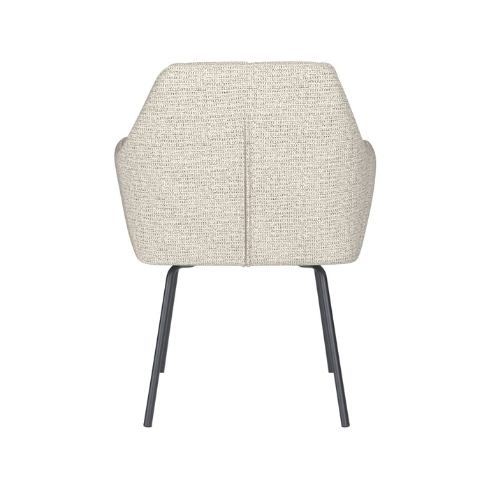 Eetkamerstoel Pete Polyester Off-white – productaanzicht 4