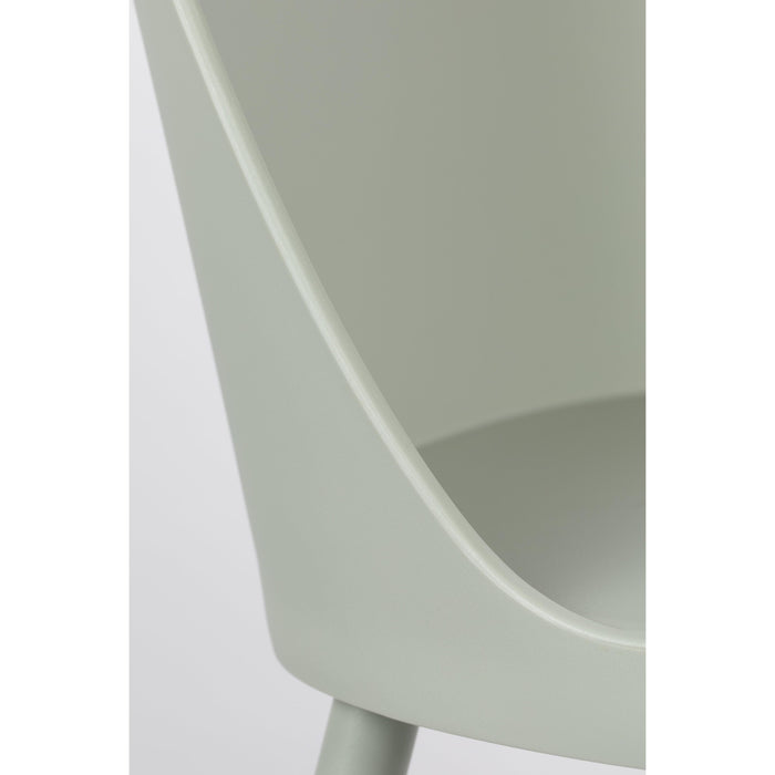 Eetkamerstoel Pip All Mint Polypropyleen Groen 53.5x46 cm-Eetkamerstoelen-Creating Home