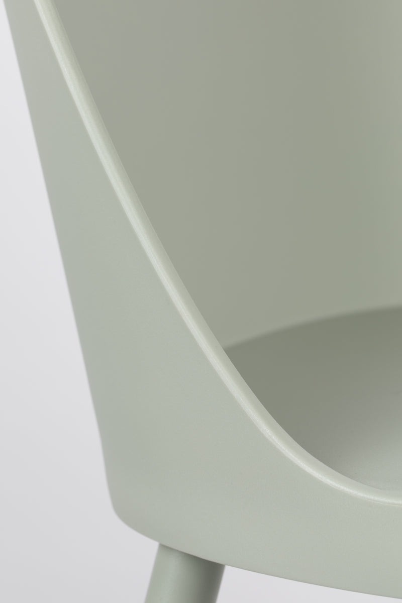 Eetkamerstoel Pip All Mint Polypropyleen Groen 53.5x46 cm-Eetkamerstoelen-Creating Home