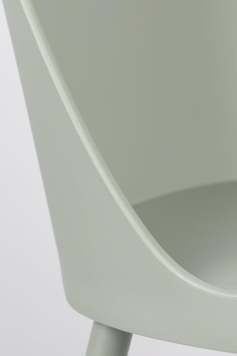 Eetkamerstoel Pip All Mint Polypropyleen Groen 53.5x46 cm-Eetkamerstoelen-Creating Home