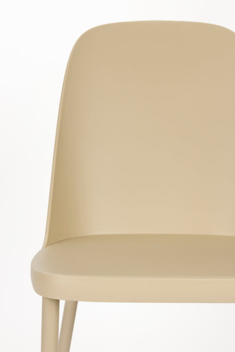 Eetkamerstoel Pip All Steel Beige 54x46 cm-Eetkamerstoelen-Creating Home