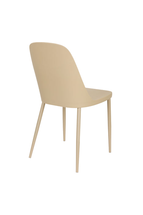 Eetkamerstoel Pip All Steel Beige 54x46 cm-Fauteuils-Creating Home
