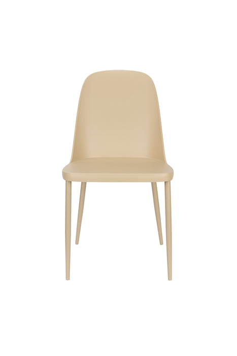Eetkamerstoel Pip All Steel Beige 54x46 cm-Fauteuils-Creating Home