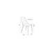 Eetkamerstoel Pip Polypropyleen Roze 53.5x46 cm-Eetkamerstoelen-Creating Home