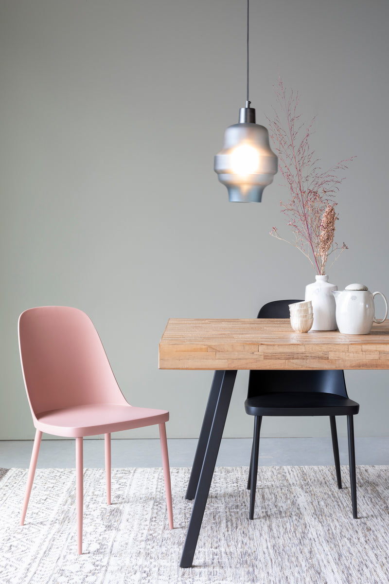 Eetkamerstoel Pip Polypropyleen Roze 53.5x46 cm-Eetkamerstoelen-Creating Home
