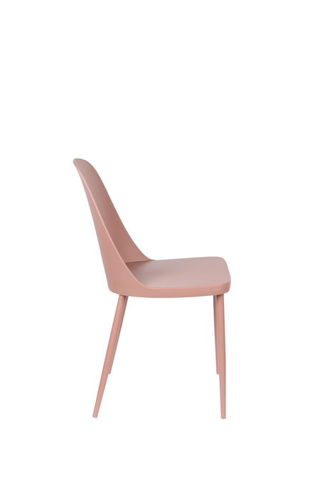 Eetkamerstoel Pip Polypropyleen Roze 53.5x46 cm-Eetkamerstoelen-Creating Home