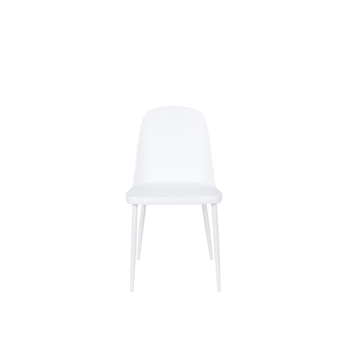 Eetkamerstoel Pip Polypropyleen Wit 53.5x46 cm-Eetkamerstoelen-Creating Home