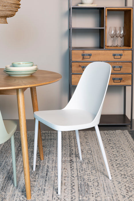 Eetkamerstoel Pip Polypropyleen Wit 53.5x46 cm-Eetkamerstoelen-Creating Home