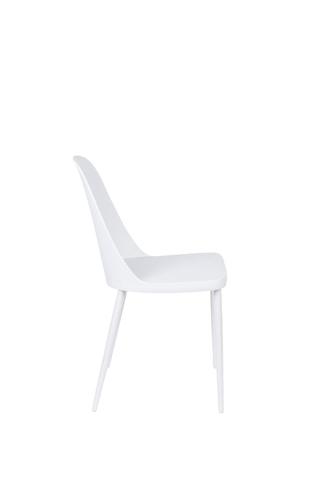 Eetkamerstoel Pip Polypropyleen Wit 53.5x46 cm-Eetkamerstoelen-Creating Home