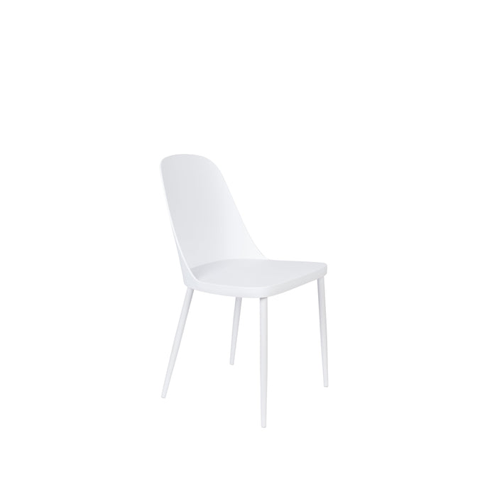 Eetkamerstoel Pip Polypropyleen Wit 53.5x46 cm-Fauteuils-Creating Home
