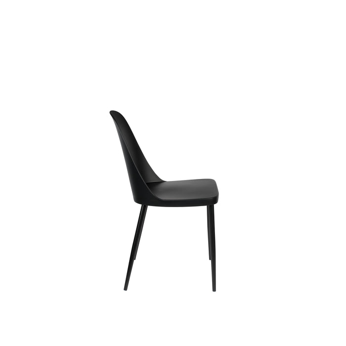 Eetkamerstoel Pip Polypropyleen Zwart 53.5x46 cm-Eetkamerstoelen-Creating Home