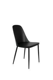Eetkamerstoel Pip Polypropyleen Zwart 53.5x46 cm-Eetkamerstoelen-Creating Home