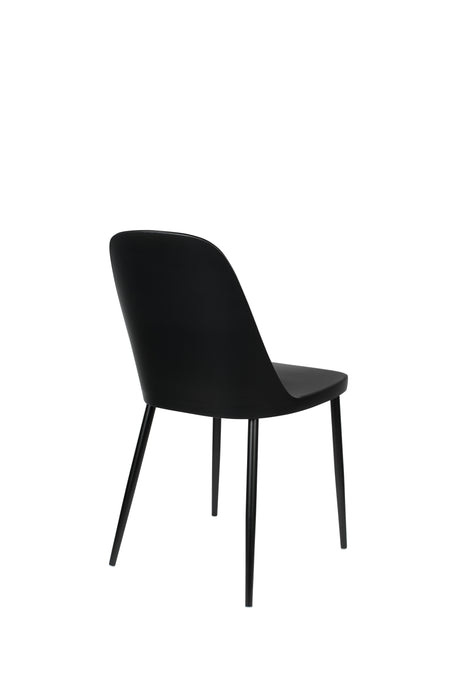 Eetkamerstoel Pip Polypropyleen Zwart 53.5x46 cm-Eetkamerstoelen-Creating Home