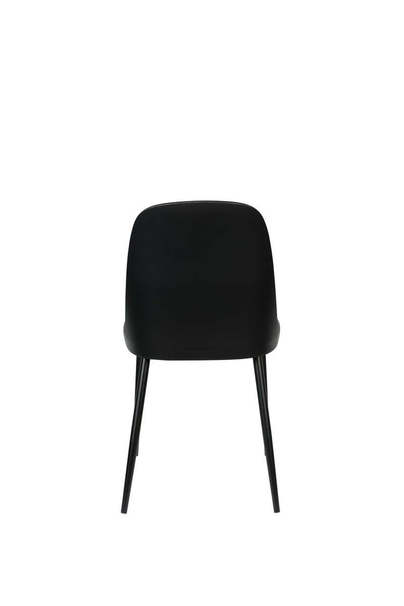 Eetkamerstoel Pip Polypropyleen Zwart 53.5x46 cm-Eetkamerstoelen-Creating Home