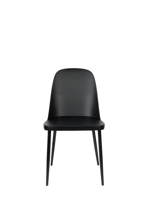Eetkamerstoel Pip Polypropyleen Zwart 53.5x46 cm-Fauteuils-Creating Home
