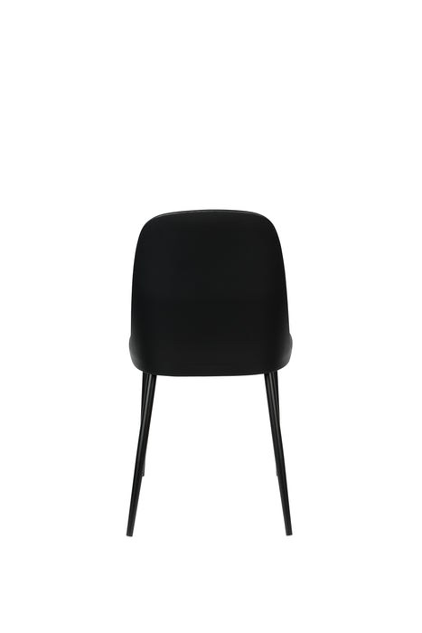 Eetkamerstoel Pip Polypropyleen Zwart 53.5x46 cm-Fauteuils-Creating Home