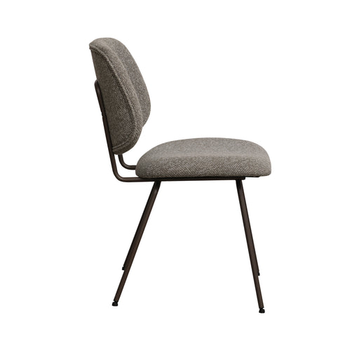 Eetkamerstoel Ravenna Mushroom Royal Boucle Brons 50x59x82 cm-Eetkamerstoelen-LABEL51