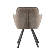 Eetkamerstoel Riley Geweven Taupe 61x63x84 cm-Eetkamerstoelen-LABEL51