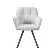 Eetkamerstoel Riley Stof Naturel 61x63x84 cm 180154181-Eetkamerstoelen-LABEL51