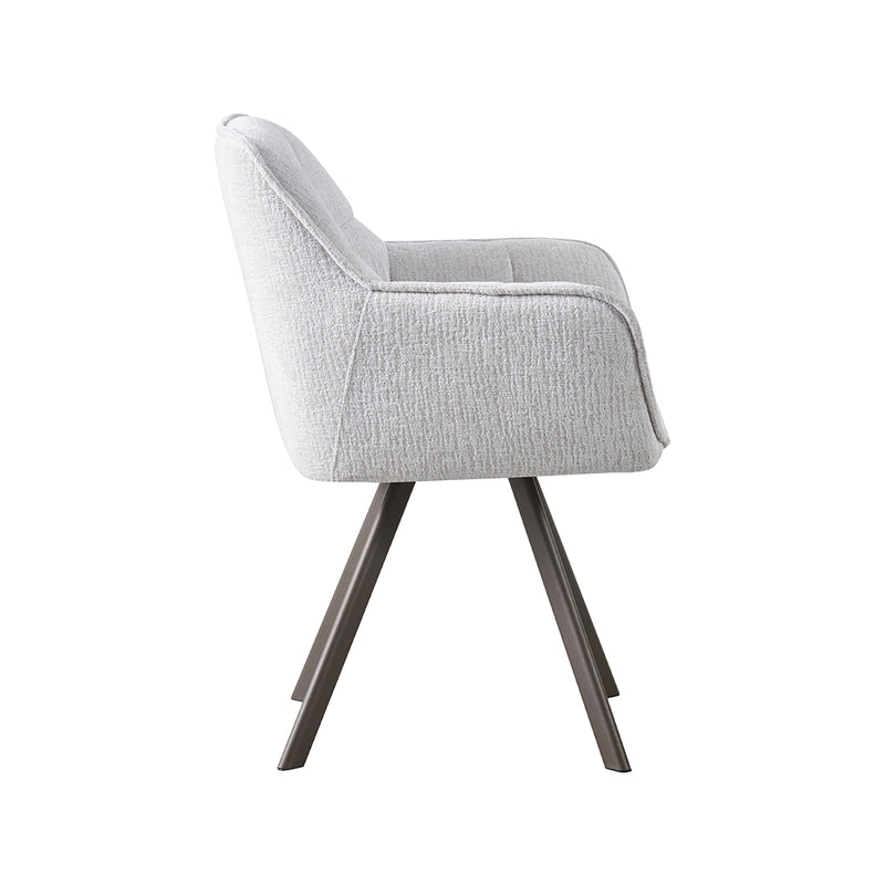 Eetkamerstoel Riley Stof Naturel 61x63x84 cm 180154181-Eetkamerstoelen-LABEL51