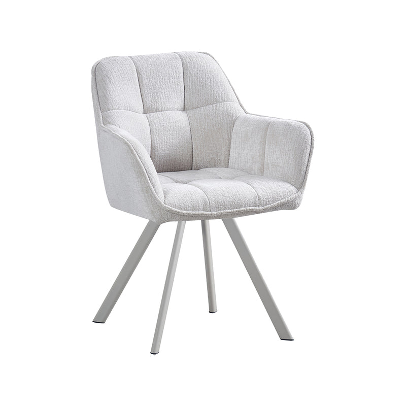 Eetkamerstoel Riley Stof Naturel 61x63x84 cm 180154182-Eetkamerstoelen-LABEL51