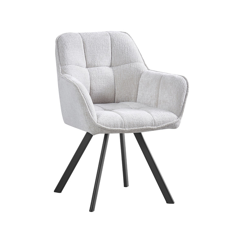 Eetkamerstoel Riley Stof Naturel 61x63x84 cm 180154183-Eetkamerstoelen-LABEL51