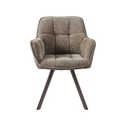 Eetkamerstoel Riley Stof Taupe 61x63x84 cm 180154178-Eetkamerstoelen-LABEL51
