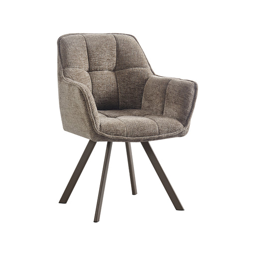 Eetkamerstoel Riley Stof Taupe 61x63x84 cm 180154178-Eetkamerstoelen-LABEL51