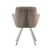 Eetkamerstoel Riley Stof Taupe 61x63x84 cm 180154179-Eetkamerstoelen-LABEL51