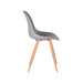 Eetkamerstoel Rimini - Grijs - PP - Naturel Houtlook Frame-Eetkamerstoelen-LABEL51
