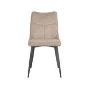 Eetkamerstoel Riv Clay Cato Zwart Metalen Frame 47x59x88 cm-Eetkamerstoelen-LABEL51