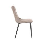 Eetkamerstoel Riv Clay Cato Zwart Metalen Frame 47x59x88 cm-Eetkamerstoelen-LABEL51