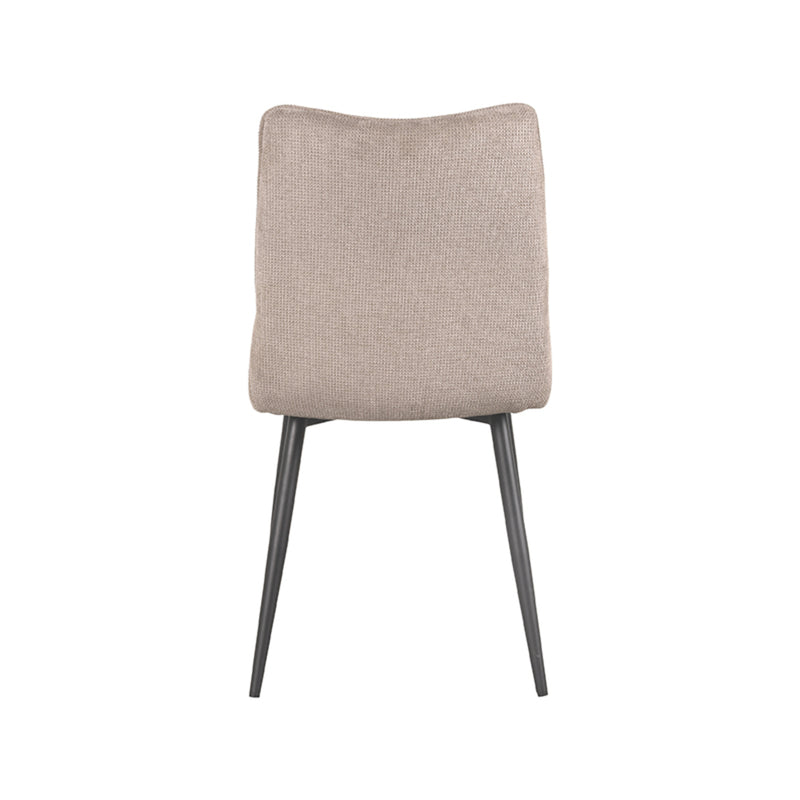 Eetkamerstoel Riv Clay Cato Zwart Metalen Frame 47x59x88 cm-Eetkamerstoelen-LABEL51