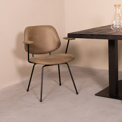 Eetkamerstoel Rivano - Moss - Micro Suede-Eetkamerstoelen-LABEL51