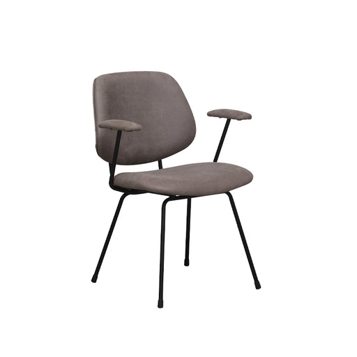 Eetkamerstoel Rivano - Taupe - Micro Suede-Eetkamerstoelen-LABEL51